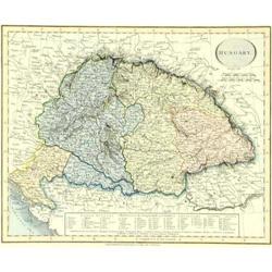 Hungary Antique Map John Cary 1813 Europe #2163668