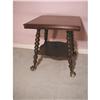 Mahogany Ball & Clawfoot Lamp Table #2163714