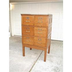 Six Drawer Stacking File Cabinet #2163721