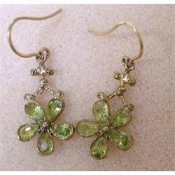 GORGEOUS 9k GOLD&PERIDOT EARRINGS #2163786