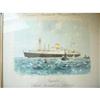 Vintage Nautical Lithograph- Paquebot Claude #2163822