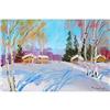 "March. Shadows" oil in impressionism style #2163836