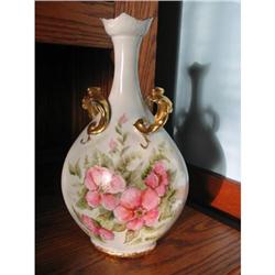 H. PAINTED J.P. LIMOGES ROSE VASE #2163904