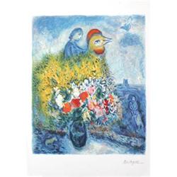 Chagall Marc Le Coq avec le Bouquet Jaune #2163956