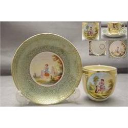 Hand Painted Cup And Saucer  c1851 #2164021