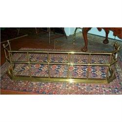 19th Century Brass Fireplace Fender  #2164130