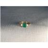 14K YG Gold Princess Cut Emerald Diamond Ring #2164222