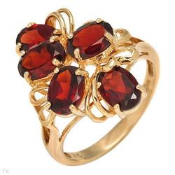 Stylish Ring With 5.75ctw Genuine Garnets #2164382