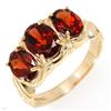 Image 1 : Elegant Ring With 3.10ctw Genuine Garnets #2164383