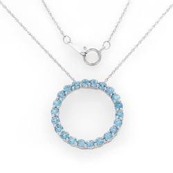 Wonderful Circle Necklace With 1.76ctw Genuine #2164389