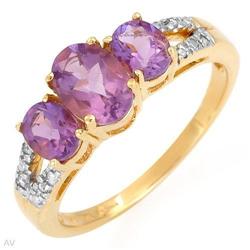 Fashionable Ring With 1.40ctw Precious Stones #2164395