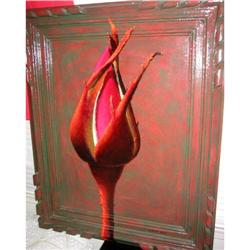 Trompe l'oeil  Red Rose  signed #2164495