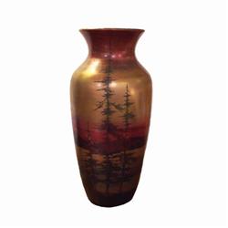 Large Weller "Lasa" Vase with Northern Scene #2186061