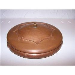 Arts & Crafts style Copper Bowl with Lid #2186073
