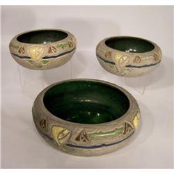 Collection of Roseville "mostique" bowls #2186110