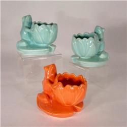 Collection of Weller Frog Planters / Ashtrays #2186111