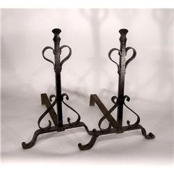 Pair of Mission Andirons (Arts & Crafts) #2186125