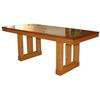 Image 1 : Fine & Rare Rattan Dining Table with Skyscraper#2186131