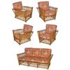 Image 1 : Fine & Rare 5 Piece Split Reed Living Room #2186144