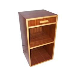 Rattan & Mahogany Nightstand #2186156