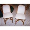 Vintage Pair Rattan Chairs-eames era modern #2186176