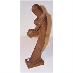 Wood carving/sculpture of Madonna and Baby #2186262