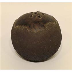 Pottery Ball Sculpture by E. Davis Signed 1982 #2186290