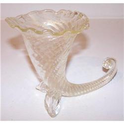 Cornucopia form murano glass vase-midcentury #2186367