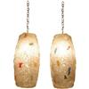 Image 1 : Pair of Matching Spun Resin Ceiling Lights #2186466
