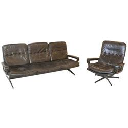 Sofa, Arm Chair Set in the style of George #2186544