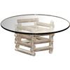 Image 1 : Lucite & Glass Cocktail Table #2186618