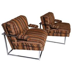 Pair of Milo Baughman Lounge Chairs #2186632