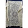 Image 1 : BEAUTIFUL ANTIQUE FILET LACE TABLECLOTH #2125528