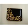 Image 1 : ART DECO - ELGIN - COMPACT - BLACK & GOLD #2125557