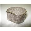 Image 1 : BEAUTIFUL  - SILVER TONE - ROUND - PILL BOX #2125567