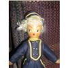 7" Polish Wooden Doll Bellhop in blue #2125656