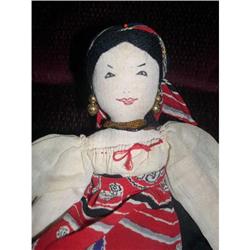 14" Cloth International Doll W/Stitched #2125697