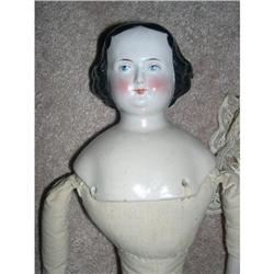 19" German black hair china head doll #2125719