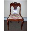 Image 1 : Victorian Side Chair with Floral Seat #2125770