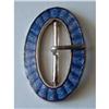 Image 1 : 2 ART NOUVEAU ENAMEL CLOISONNE BUCKLES #2125791