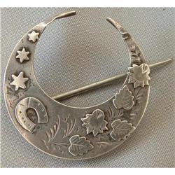ANTIQUE ENGLISH STERLING SILVER BROOCH #2125828