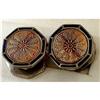 Image 1 : ANTIQUE ART DECO ENAMEL CLOISONNE CUFFLINKS #2125830