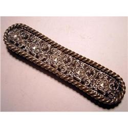 ANTIQUE VICTORIAN SILVER PLATE BUCKLE #2125847