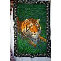 Vintage Bohemian Cotton Tiger Tapestry #2125871