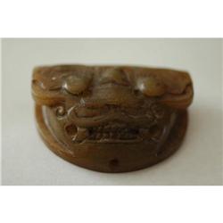 Chinese Carved Brown Jade . #2125886