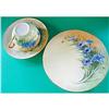 Image 1 : Tea Trio Daisy Handpainted Blue Cornflowers #2125925