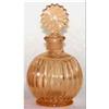 Amber Depression Glass Pinwheel Perfume Bottle #2125969
