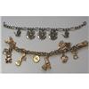 Image 1 : Pair of Vintage Charm Bracelets  #2126098