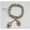 Image 1 : Monet Vintage Silvertone Etched Link Bracelet #2126110