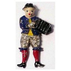 Austrian playing the accordion dress clip  #2126207